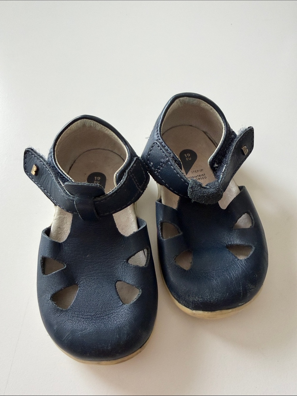 Bobux Kids Navy Leather Sandals